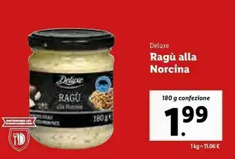 Lidl Deluxe ragù alla norcina offerta