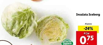 Lidl Insalata iceberg offerta