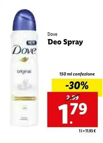 Lidl Deo spray offerta