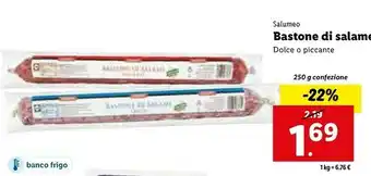 Lidl Salumeo - bastone di salame dolce 250 g(ml) offerta