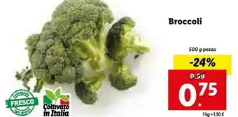 Lidl Broccoli 500 g pezzo offerta