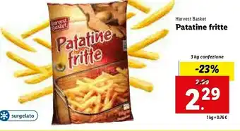 Lidl Harvest basket patatine frifte offerta