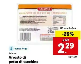 Lidl Arrosto di petto di tacchino offerta