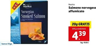 Lidl Nautica salmone norvegese affumicato offerta