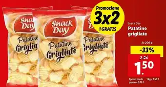 Lidl Snack day - patatine grigliate 200 g(ml) offerta