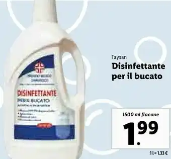 Lidl Taysan disinfettante per il bucato offerta