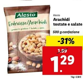 Arachidi in guscio tostate 500 g(ml)