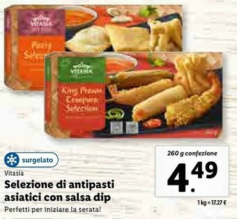 Lidl Selezione di antipasti asiatici con salsa dip offerta