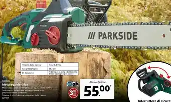 Lidl Parkside motosega elettrica 2200w offerta