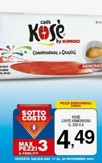 Sigma Caffè offerta