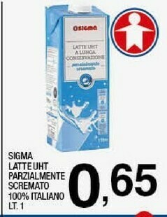 Sigma Latte parzialmente scremato offerta