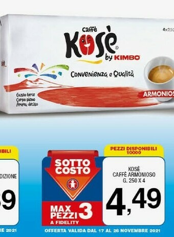 Ok Sigma Caffè offerta