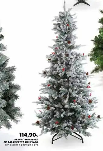 Ipercoop Albero di Natale cm 240 Effetto Innevato offerta