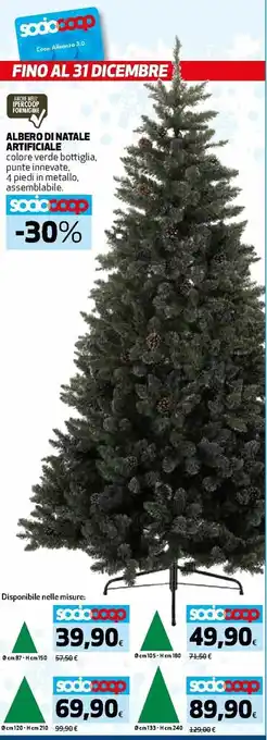 Ipercoop Albero di Natale Artificiale ø cm 87 - H cm 150 offerta