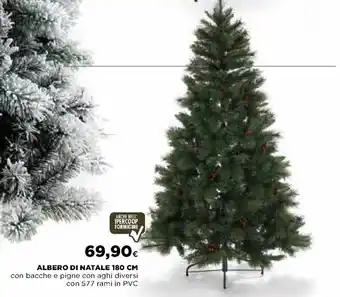 Ipercoop Albero di Natale 180 cm offerta