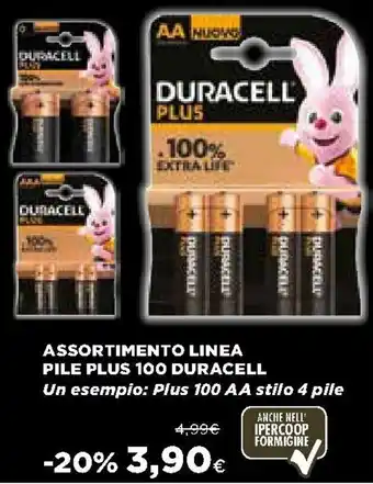 Ipercoop Assortimento Linea Pile Plus 100 Duracell offerta