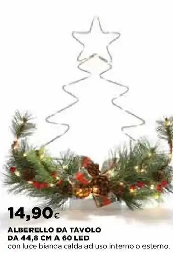 Ipercoop Alberello da Tavolo da 44,8 cm a 60 Led offerta