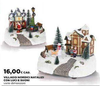 Ipercoop Villaggi Nordici Natalizi con Luci e Suoni offerta