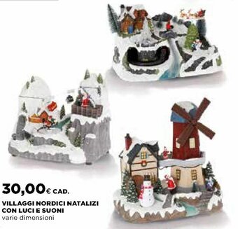 Ipercoop Villaggi Nordici Natalizi con Luci e Suoni offerta
