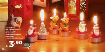 Ipercoop Confezioni Multiple Candele cm 14x6x5,5 offerta