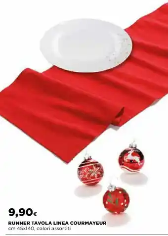 Ipercoop Runner Tavola Linea Courmayeur 45x140 cm offerta