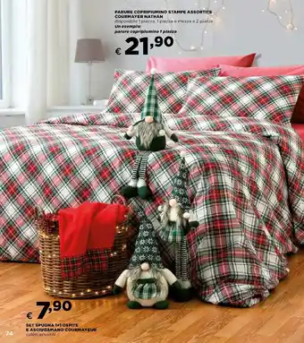 Ipercoop Parure Copripiumino Stampe Assortite Courmayer Nathan offerta