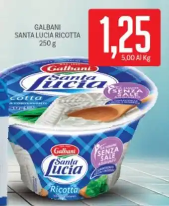 Supermercati Piccolo Galbani santa lucia ricotta offerta