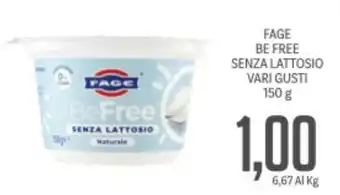 Supermercati Piccolo FAGE be free senza lattosio offerta