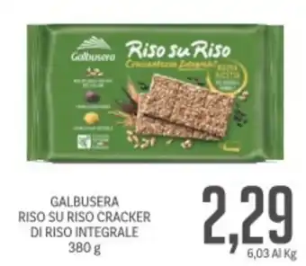 Supermercati Piccolo GALBUSERA Riso su riso cracker di riso integrale offerta