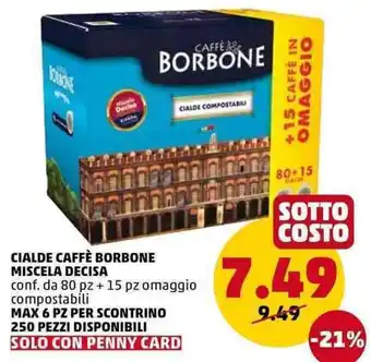 PENNY Caffè Borbone Cialde Miscela Decisa offerta