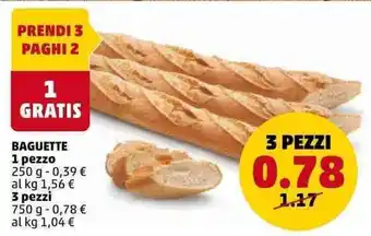 PENNY Baguette 250-750g offerta