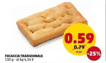 PENNY Focaccia Tradizionale 130g offerta