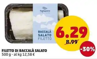 PENNY Filetto di Baccalà Salato 500g offerta