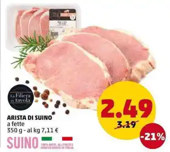 PENNY Arista Di Suino a fette 350g offerta