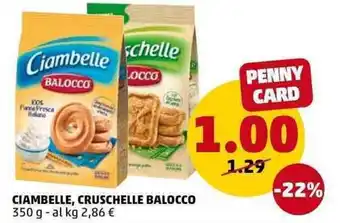 PENNY Ciambelle, Cruschelle Balocco 350g offerta