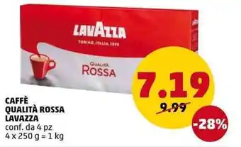 PENNY Lavazza Caffè Qualità Rossa 1kg offerta