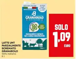 Borello Supermercati Latte uht parzialmente scremato GRANAROLO offerta