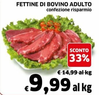 Fettine di Bovino Adulto