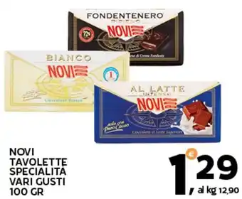 Extra Supermercati Novi tavolette specialita vari gusti offerta