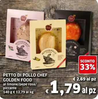 Ecu Discount Petto di Pollo Chef Golden Food 140g offerta