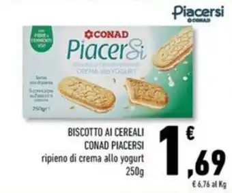 Conad Superstore Biscotto ai cereali conad PIACERSI offerta