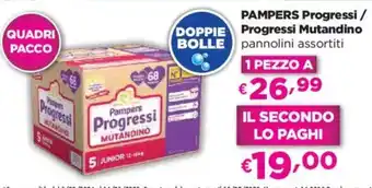 Acqua & Sapone PAMPERS Progressi / Progressi Mutandino offerta