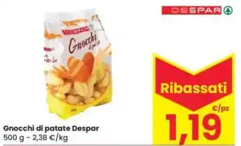 Eurospar Gnocchi di patate despar offerta