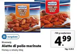 Lidl Mcennedy Alette di pollo marinate offerta