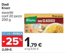 Carrefour Dadi Knorr offerta