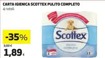 Ipercoop Carta igienica pulito completo offerta