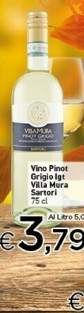 Vino pinot grigio igt villa mura