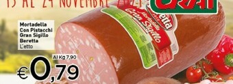 Crai Mortadella con pistacchi gran sigillo offerta