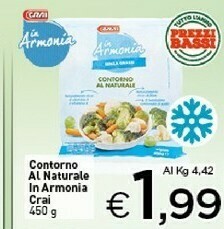 Crai Contorno al naturale in armonia offerta