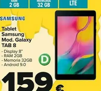 Carrefour Galaxy tab a offerta